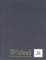 McIntosh MC-7104 - Owners manual 